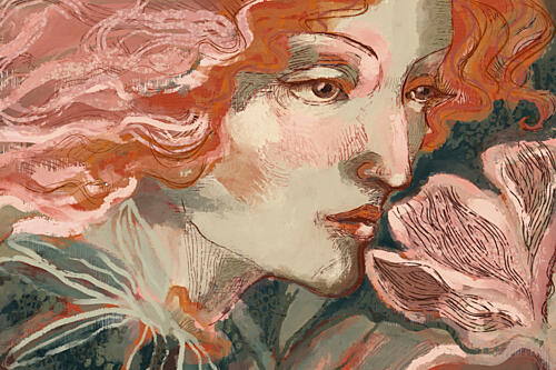 Floral Reverie No 02 Art Print