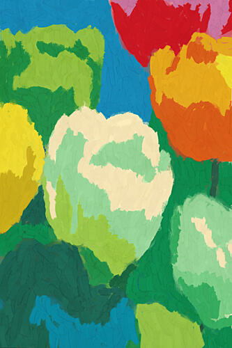 Tulip Impression Art Print