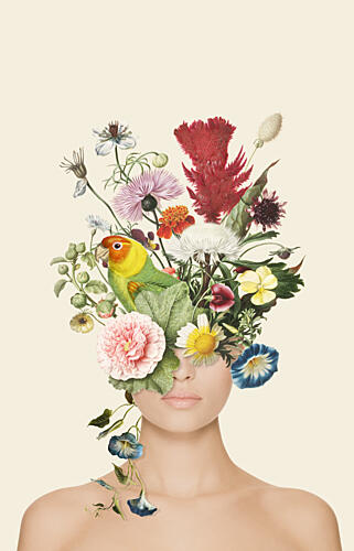 Surreal Floral Beauty Art Print