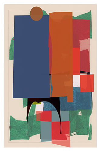 Dynamic Abstract Forms Art Print by Cartissi