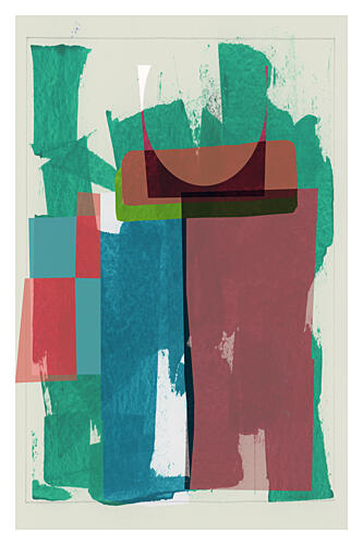 Geometric Color Blocks Art Print by Cartissi