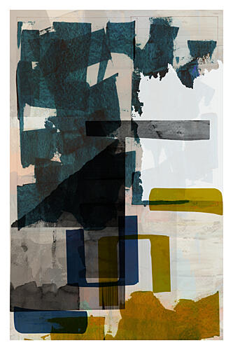 Abstract Color Blocks Art Print by Cartissi