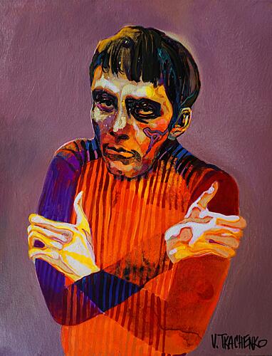 Colorful Emotional Portrait Art Print
