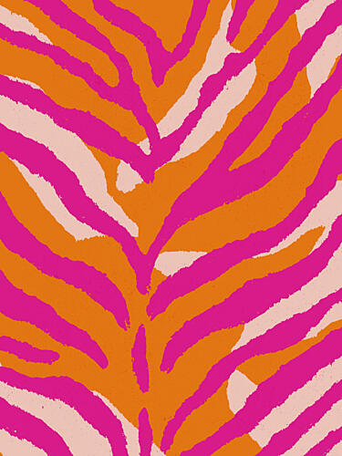 Pink Tiger Pop art reproduction