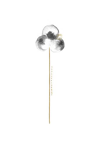 Elegant Botanical Gold Art Print by Fabiana Silveira