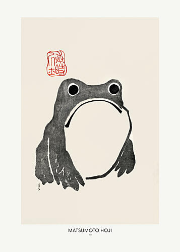 Frog 1814 by Matsumoto Hoji Art Print by Matsumoto Hoji