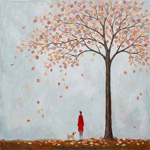 Autumn Tree Companion Art Print