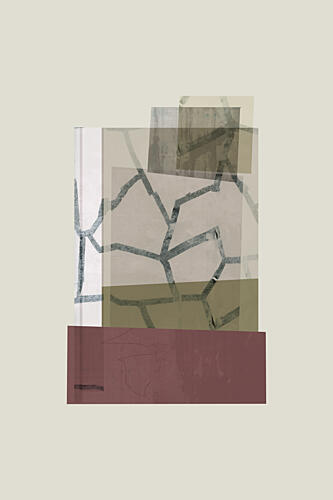 Geometric Earth Tones Art Print by Cartissi