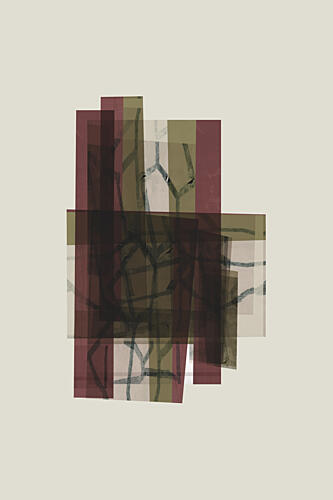 Abstract Earthy Layers Art Print by Cartissi