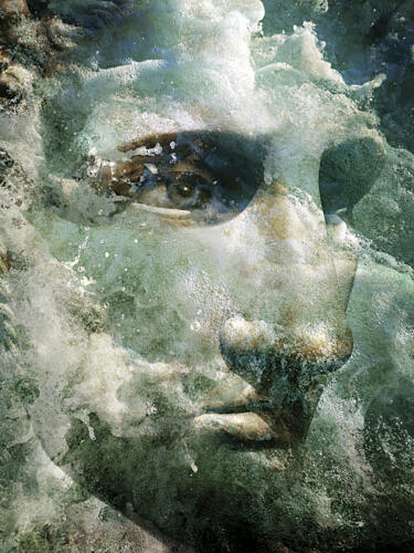 Mythic Water Face Art Print
