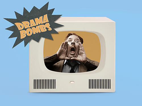 Retro Tv Drama Pop art reproduction