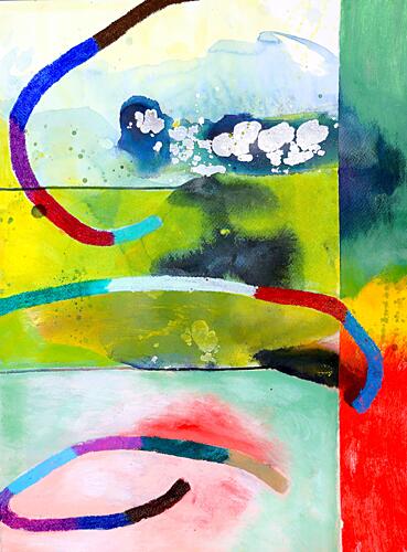 Vibrant Abstract Flow Art Print