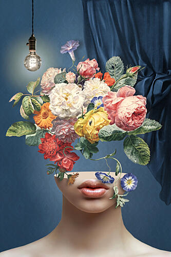 Enlightened Floral Dream Art Print