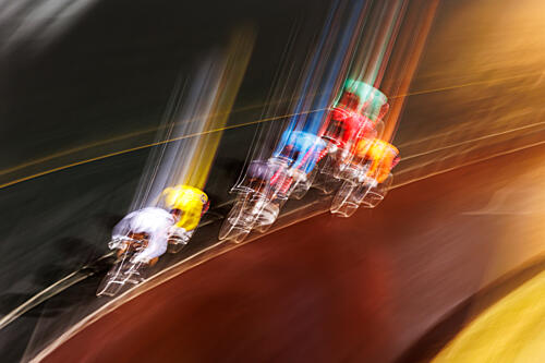 Dynamic Race Motion Art Print by Unknown