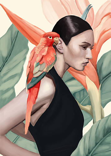 Tropic Song Art Print by Nadjaa