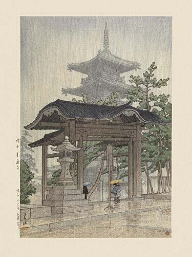 de Zensetsu Tempel in Sanshu 1937 Art Print