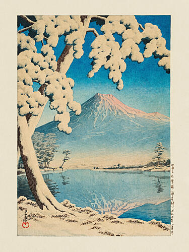 Fuji No Yukibare, Tagonoura 1932 Art Print