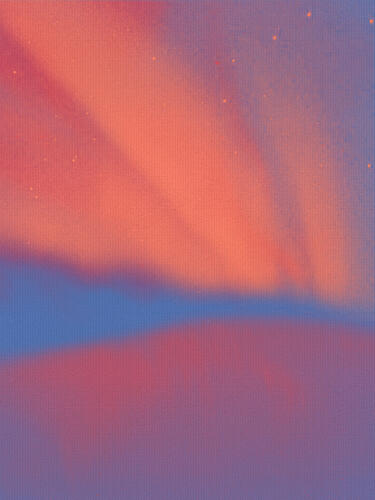 Sunset Gradient Sky Art Print