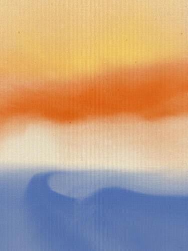 Abstract Sunset Horizon Art Print