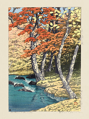Herfst in Oirase 1933 Art Print