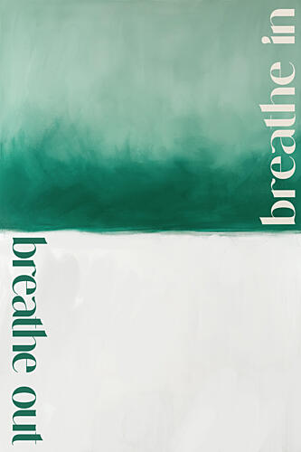Breatheinbreatheoutgreen Art Print