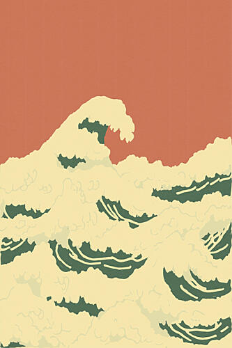 The Wave Art Print
