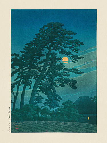 Moon at Magome Art Print