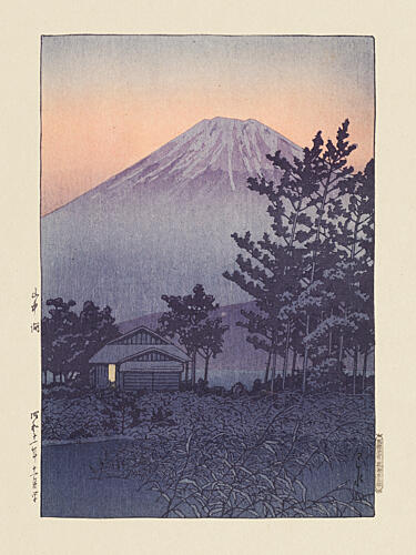 Yamanakako Lake Yamanaka 1936 Art Print