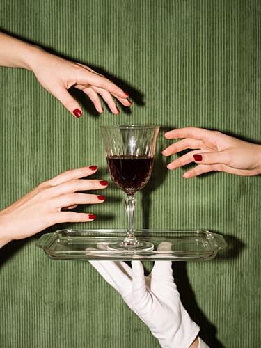 Elegant Wine Service Art Print