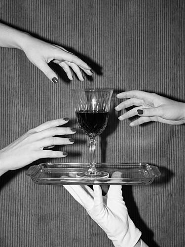The Wine Is Served Art Print