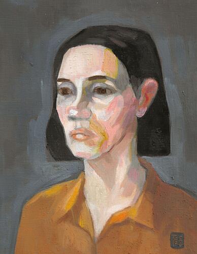 Modern Woman Portrait Painting Art Print