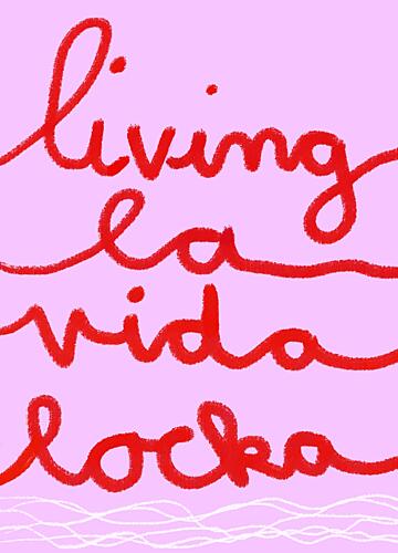 Living the Crazy Life Art Print by Ute Arnold