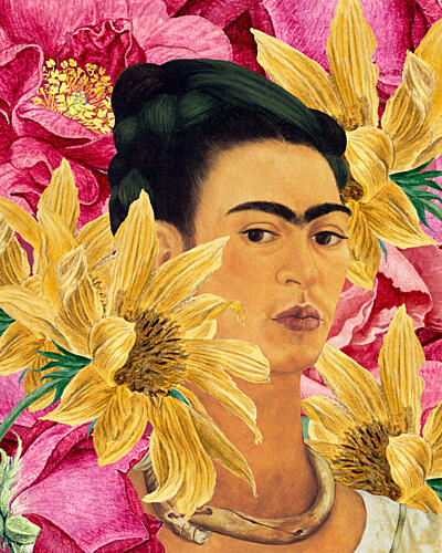 Bold Floral Portrait Art Print