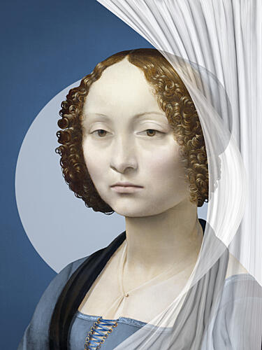 Thoughtful Renaissance Lady Art Print