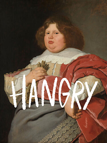 Hangry Child Portrait Art Print