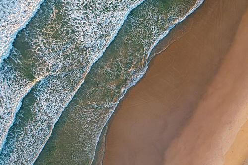 Aerial Ocean Waves Art Print by Martin Blahak