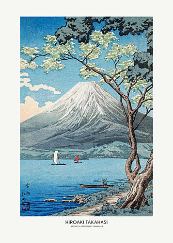 Mount Fuji from Lake Yamanaka Art Print