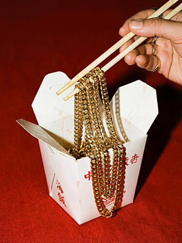 Golden Chains Takeout Gold Print