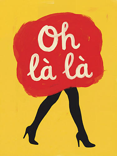 Oh la la Fashion Legs Pop art reproduction