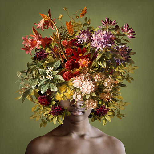 Blooming Head Portrait Art Print