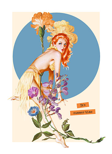 Summer Time Pinup Art Print