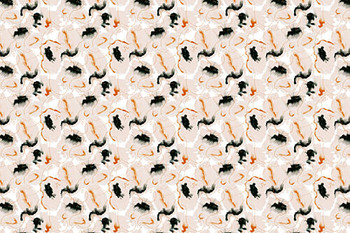 Breathingflowerspattern Gold Print