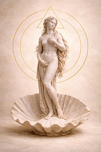 Graceful Venus Gold Print