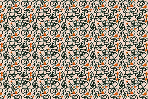 Swirlyflowerspattern Art Print