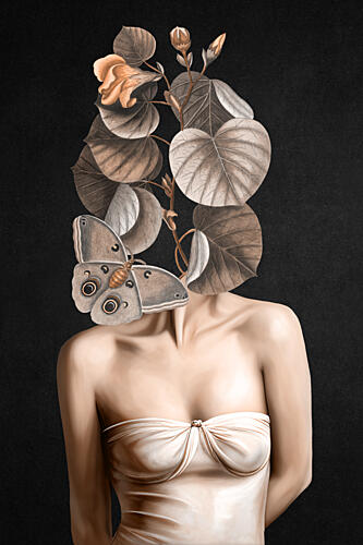 Elegant Butterfly Bloom Art Print