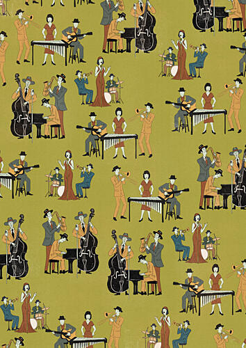Swinging Jazz Ensemble Art Print