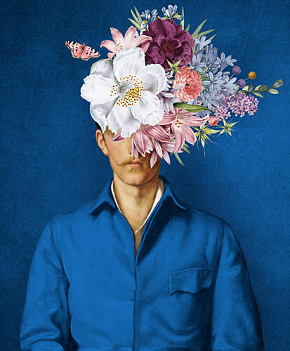 Floral Portrait Art Print