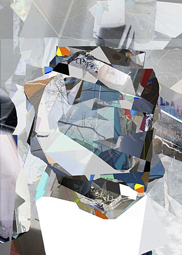 Layered Geometric Abstract Art Print