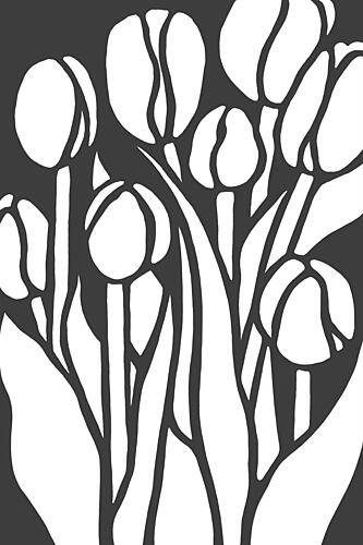 Elegant Tulip Bouquet Art Print