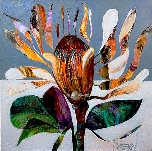 Vibrant Abstract Bloom Art Print